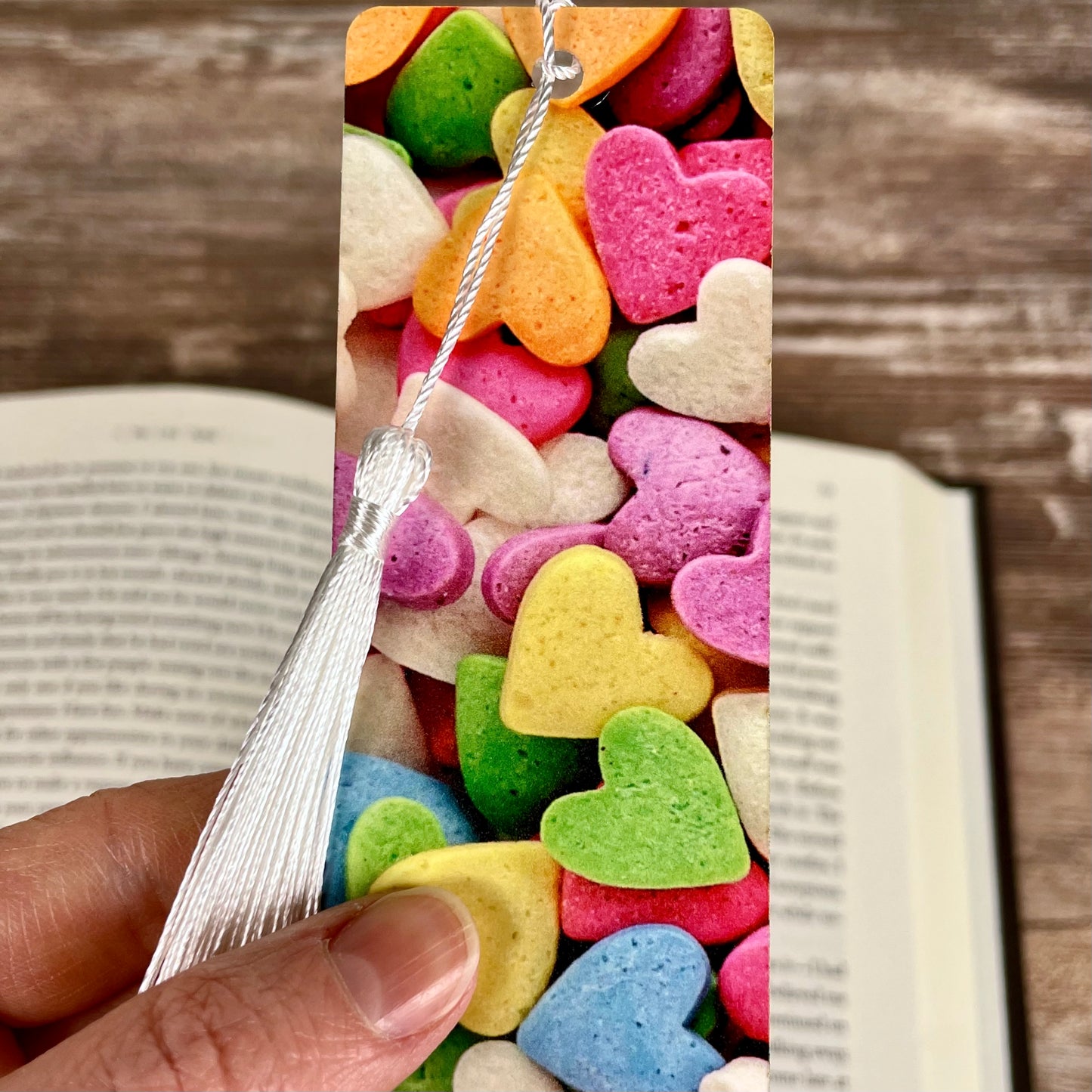 Love & Hearts Bookmark Set - Hearts and Ladybugs Gift for Book Lovers