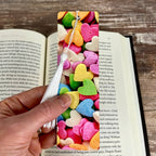 Love & Hearts Bookmark Set - Hearts and Ladybugs Gift for Book Lovers