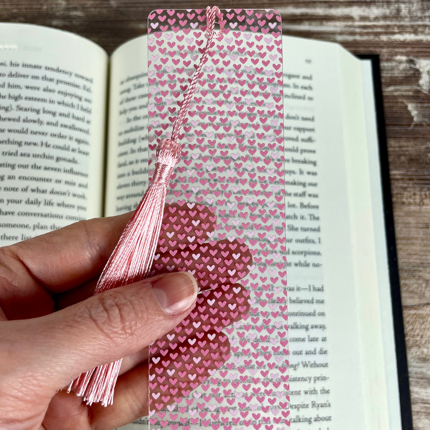 Love & Hearts Bookmark Set - Hearts and Ladybugs Gift for Book Lovers