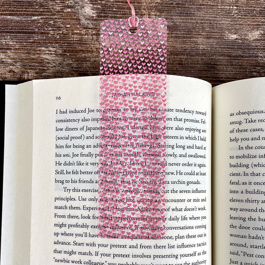 Pink Heart Bookmark – Sweet Gift for Readers