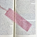 Pink Heart Bookmark – Sweet Gift for Readers