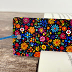 Retro floral heart bookmark - bold vintage book lover gift for readers