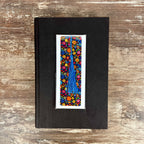 Retro floral heart bookmark - bold vintage book lover gift for readers