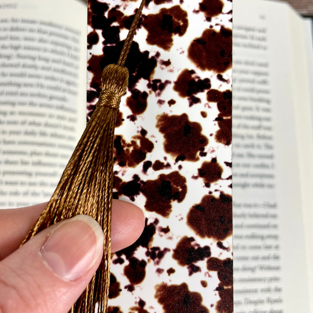 Cow Print Bookmark - Gift for Book Lovers