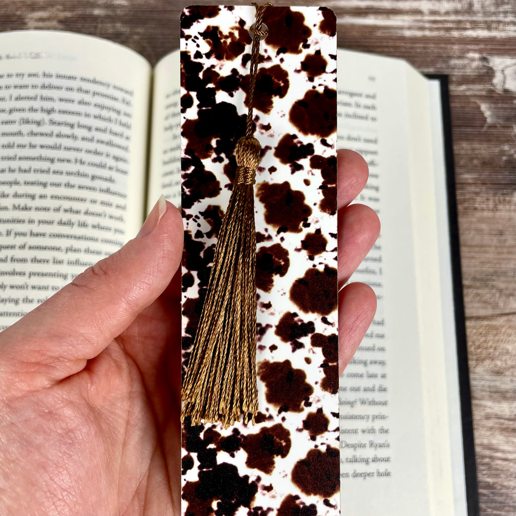 Cow Print Bookmark - Gift for Book Lovers