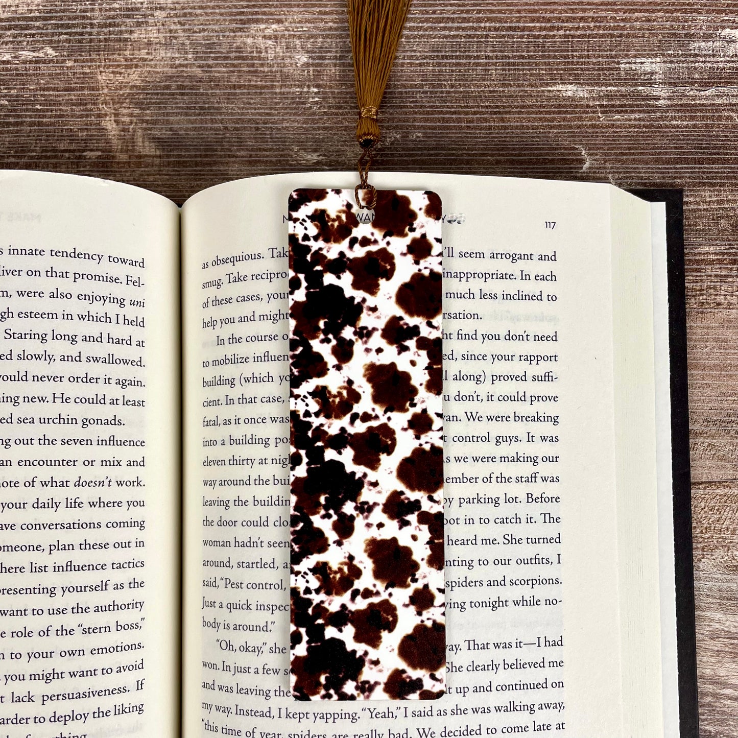 Cow Print Bookmark - Gift for Book Lovers