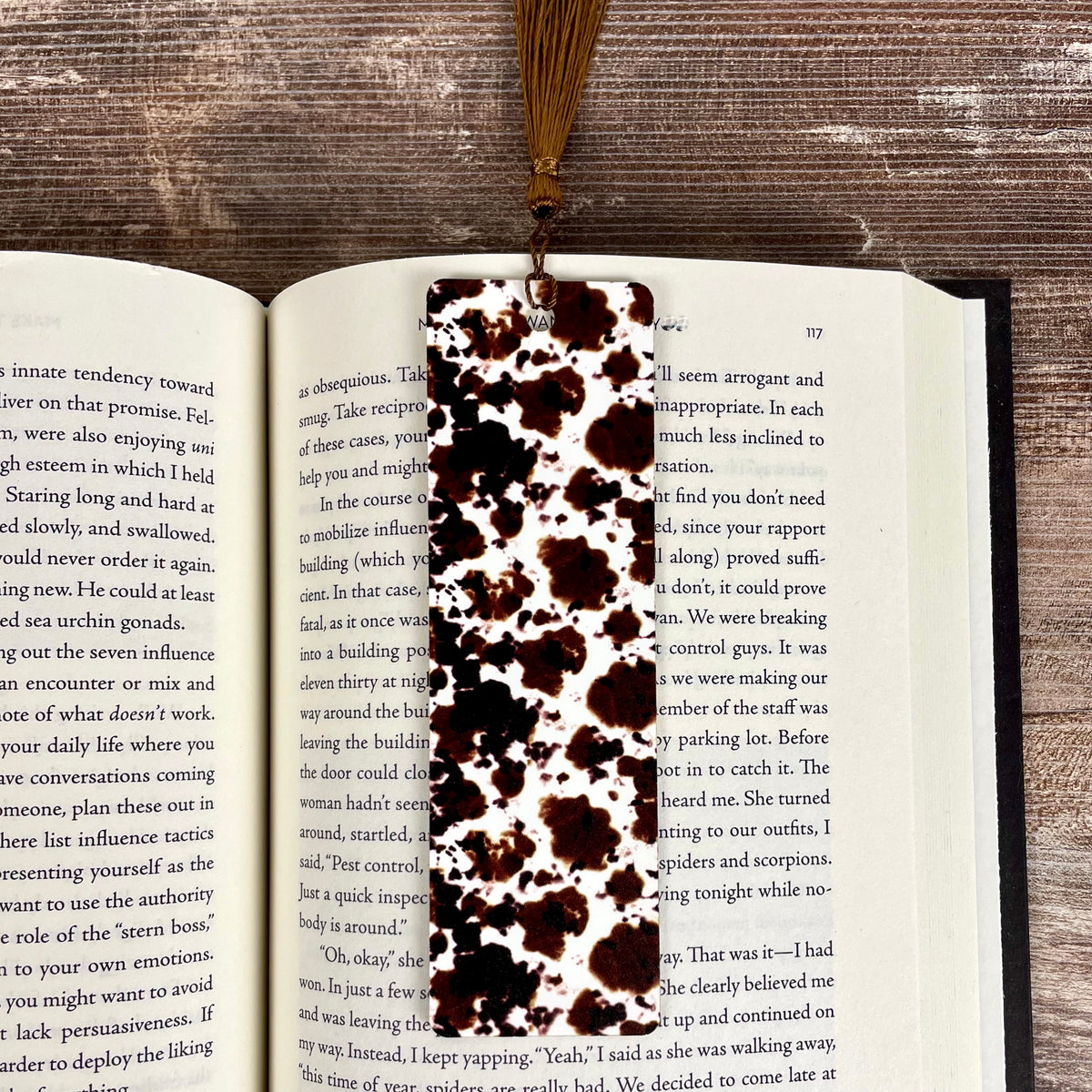 Cow Print Bookmark - Gift for Book Lovers