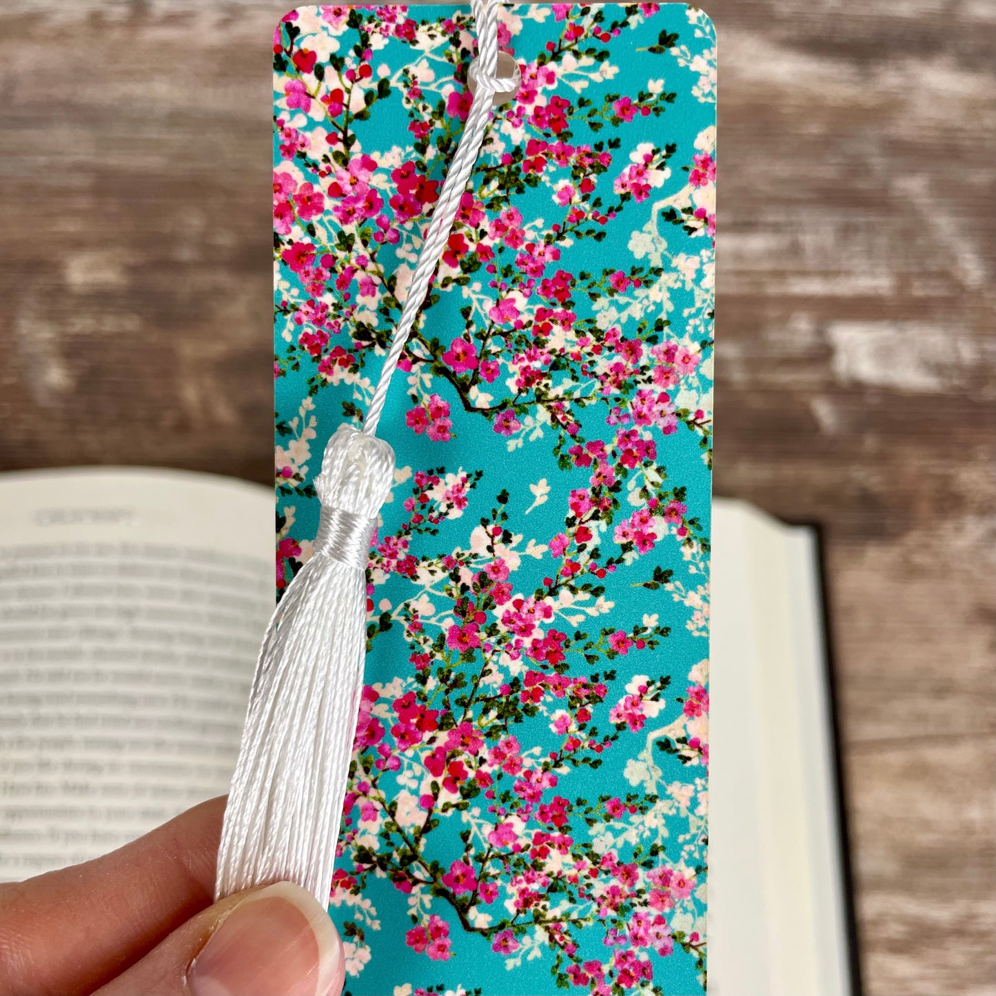 Cherry blossom bookmark -  floral gift for readers