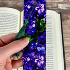 Lilac flower bookmark - Purple Floral Reading Accessory for Book Lovers