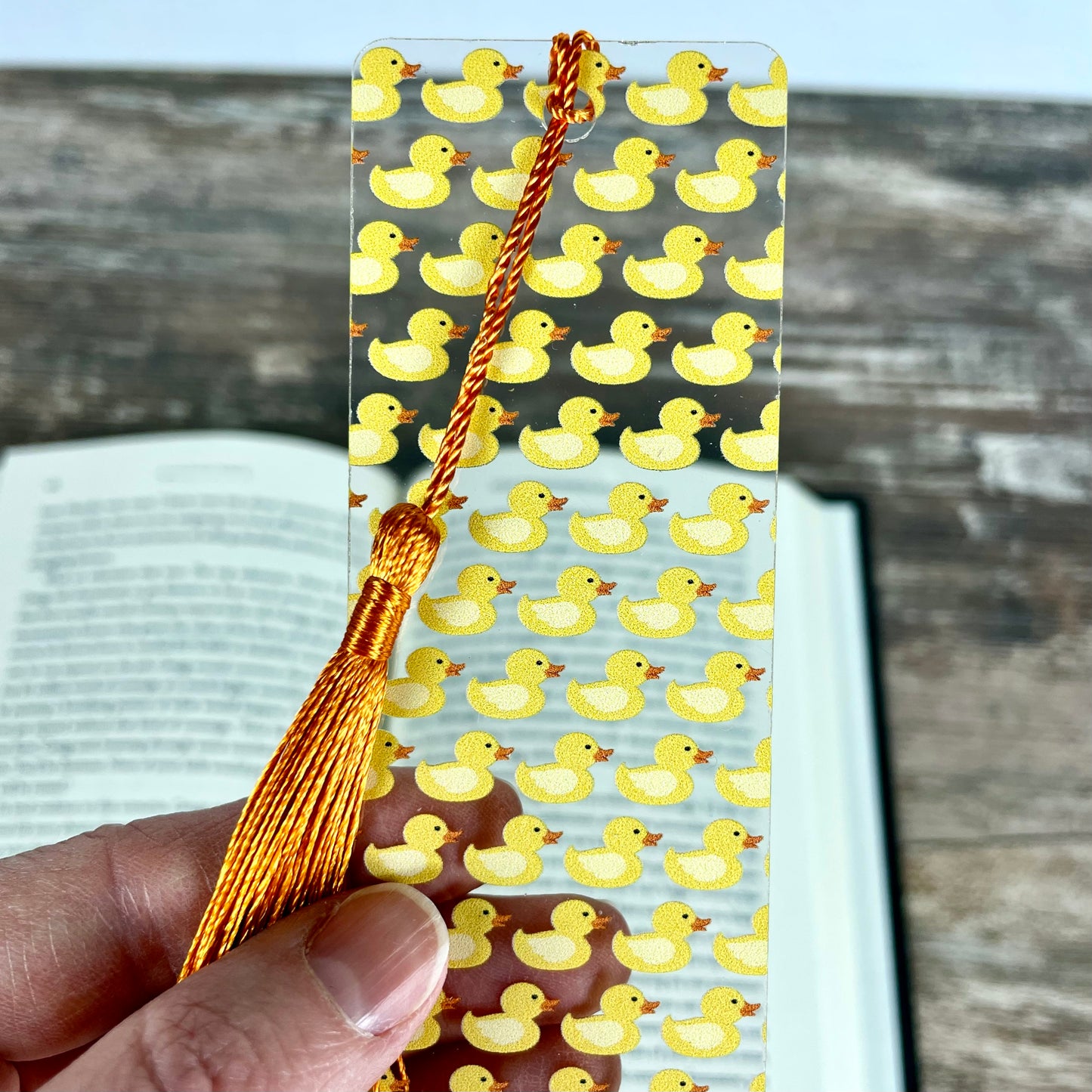 Rubber Duck Bookmark with Tassel | Cute Yellow Duckie Gift | Fun Reading Accessory | Bright Book Lover Gift for Kids & Adults