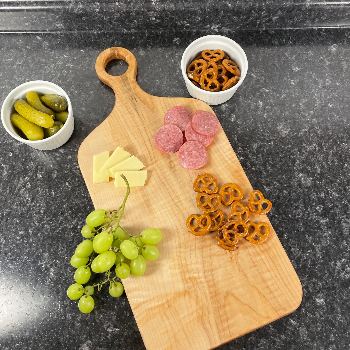 Curly Maple Cutting Board | Figured One-Piece Serving Tray