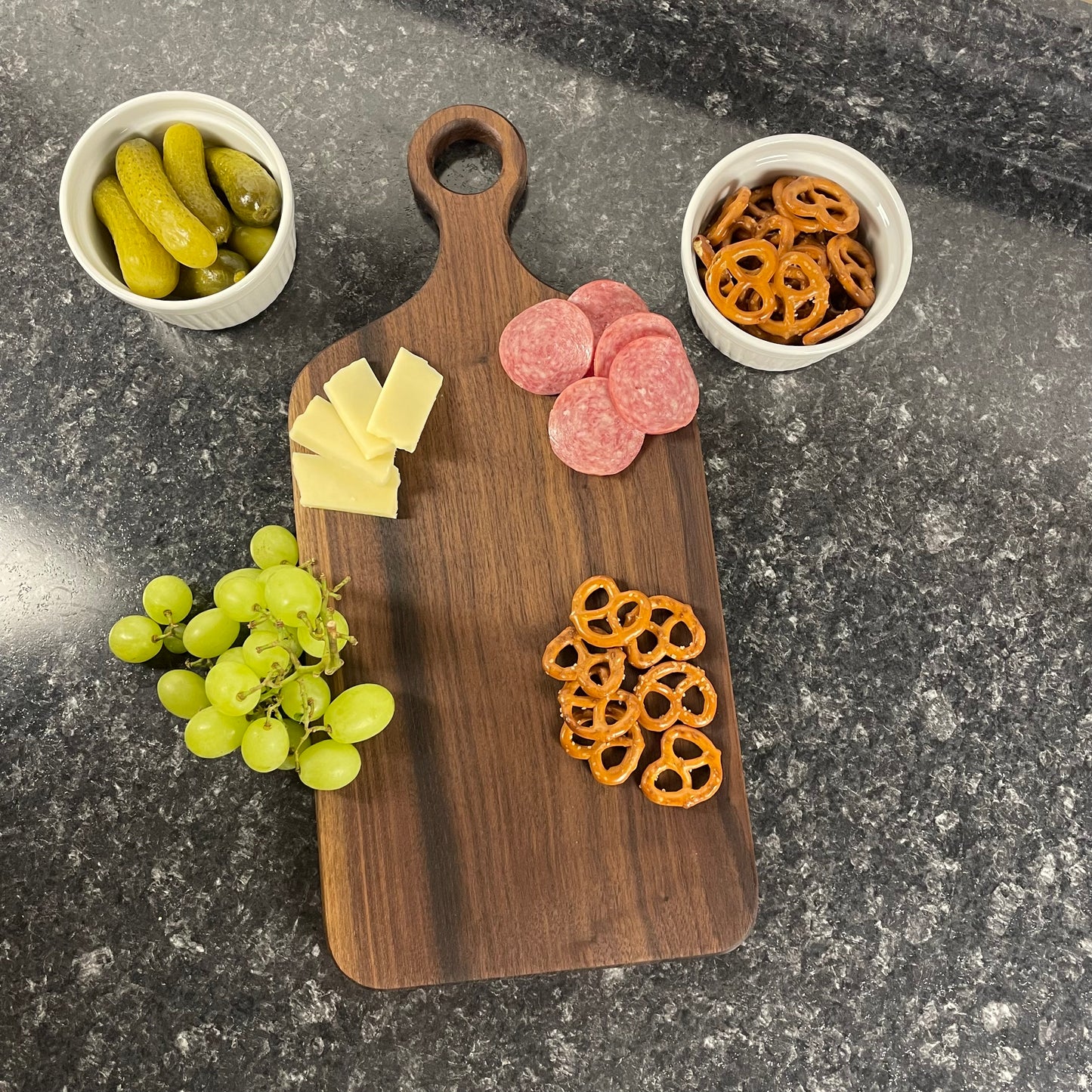 Solid Wood Cutting Board - Single Slab Walnut, Cherry, or Maple