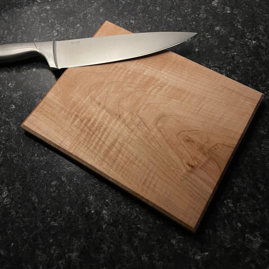 Solid Curly Maple Artisan Board – One-Piece Wood