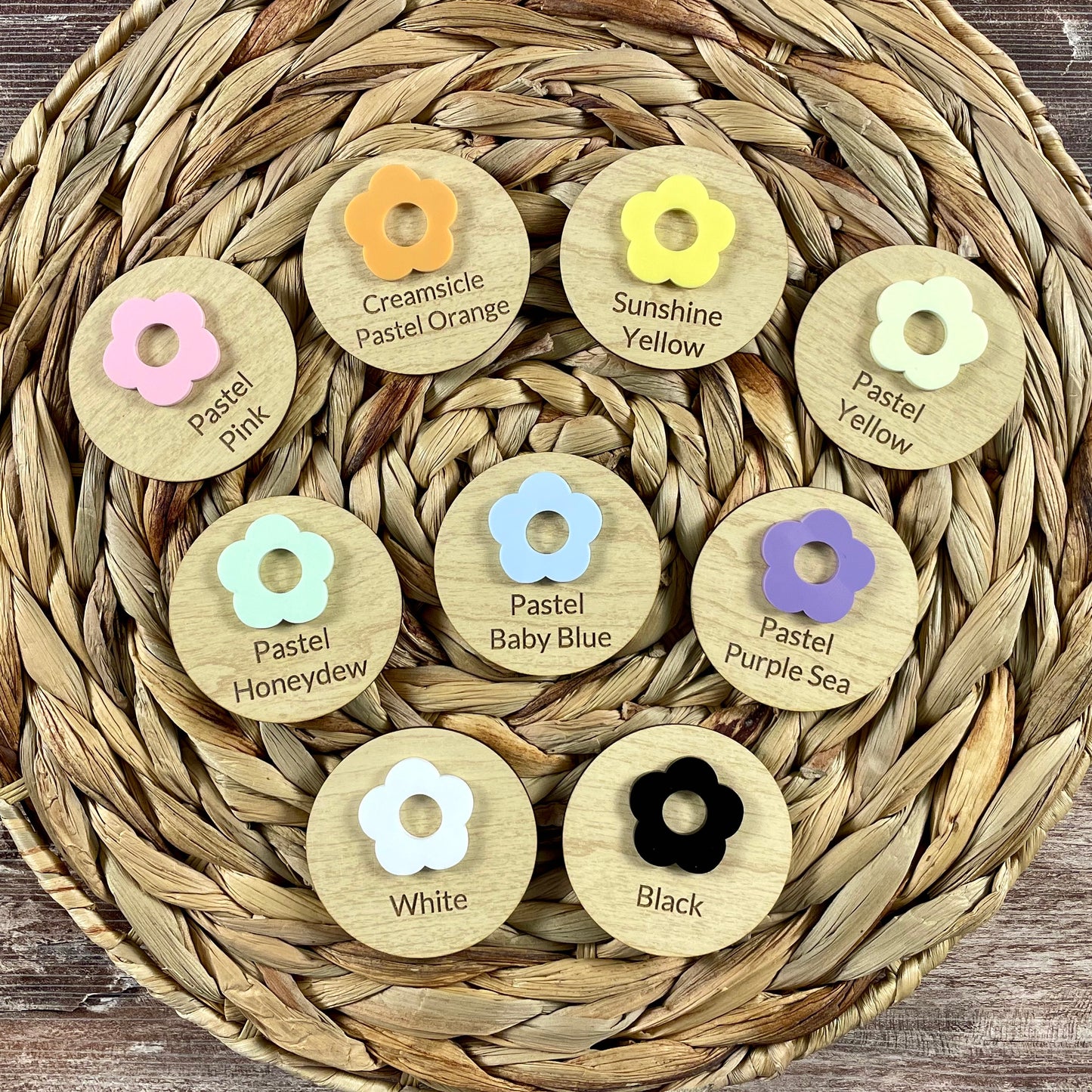 Baby Milestone Markers – Monthly Photo Props - Baby Shower Gift