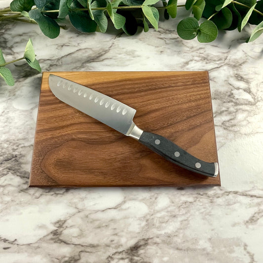6x9 Solid Wood Cutting Board – Walnut or Cherry Mini Board – Handmade, Non-Toxic, Perfect Gift