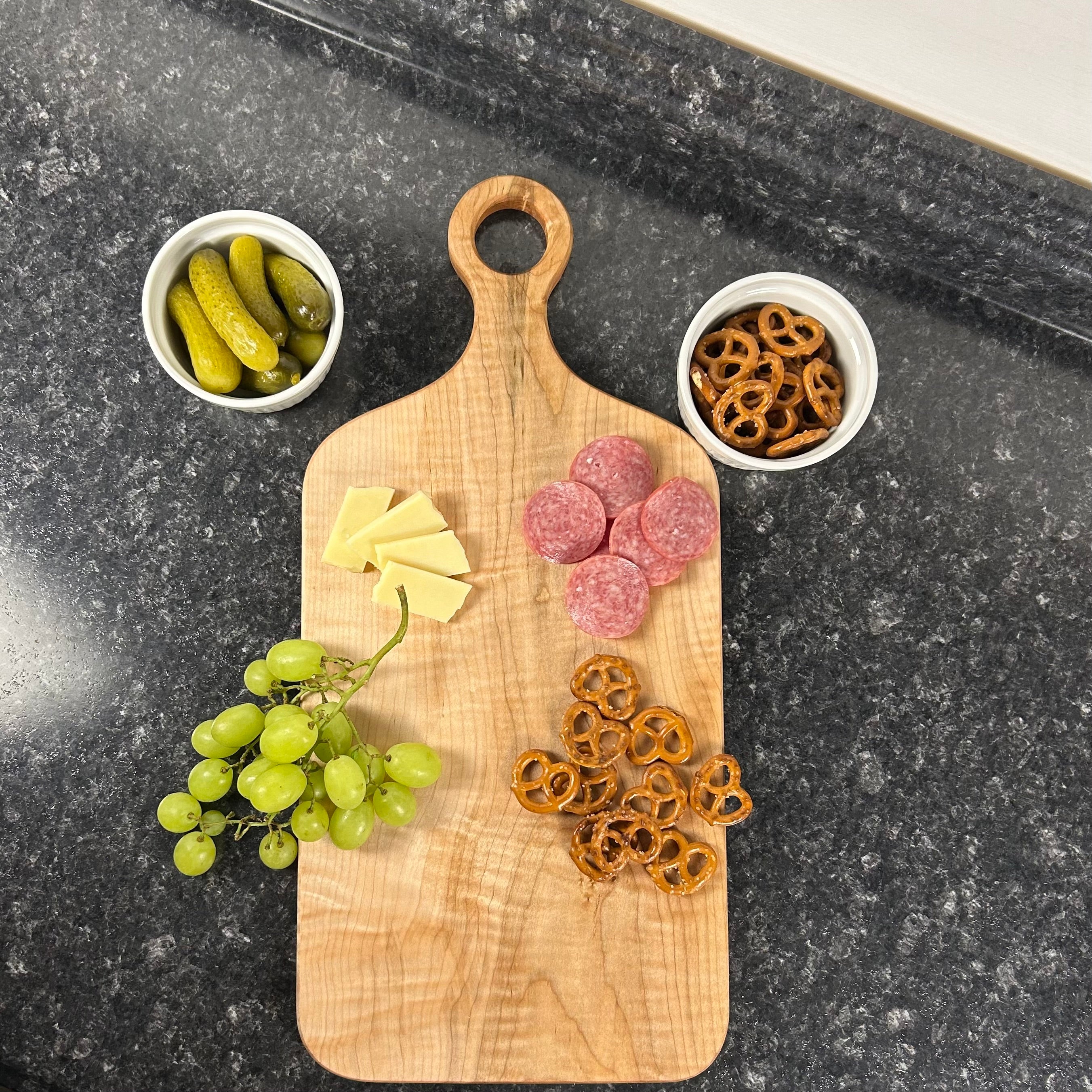 Curly Maple Cutting Board | Figured One-Piece Serving Tray