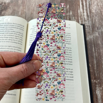 Enchanted Forest Bookmark – Whimsical Mushrooms & Fairy Garden Gift