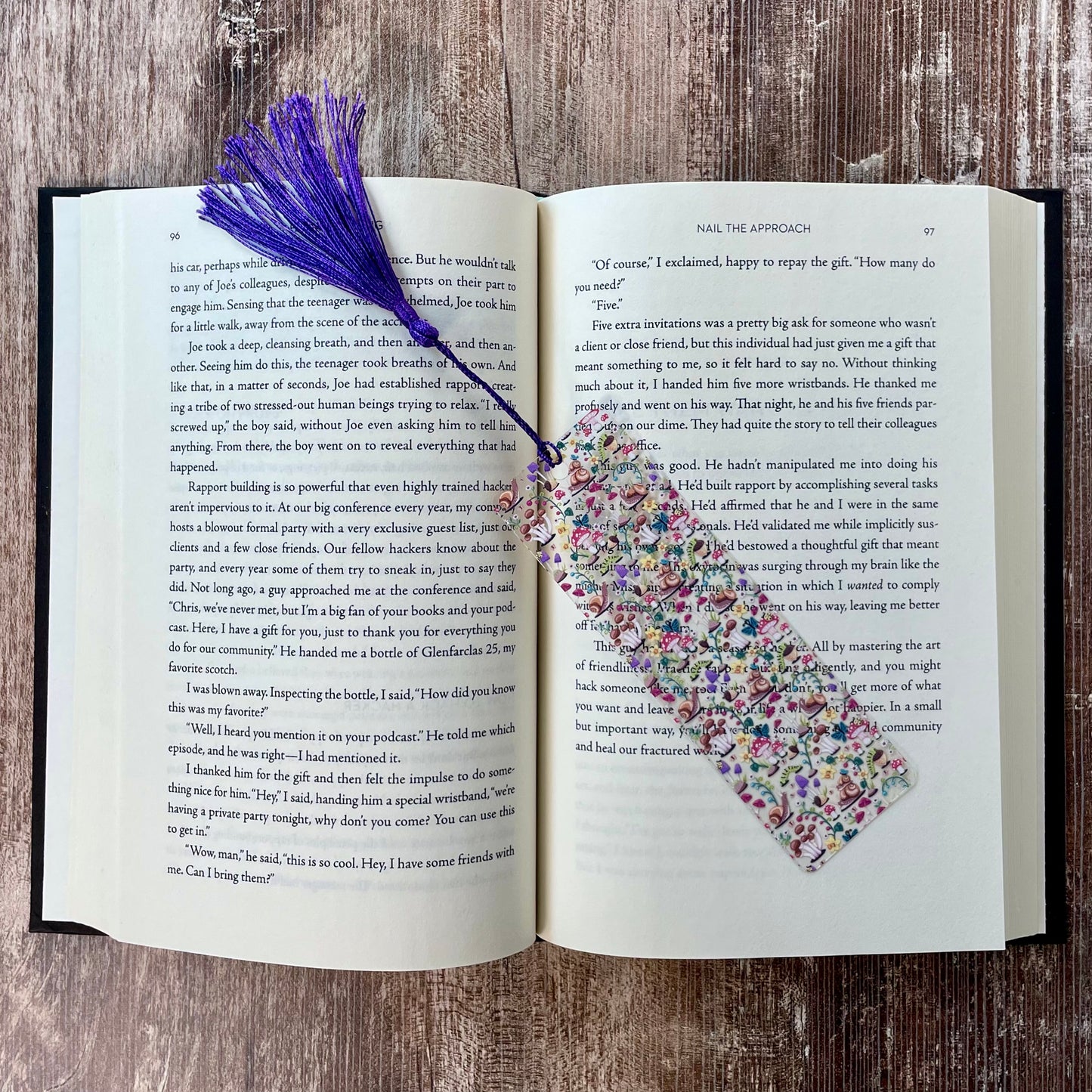 Enchanted Forest Bookmark – Whimsical Mushrooms & Fairy Garden Gift