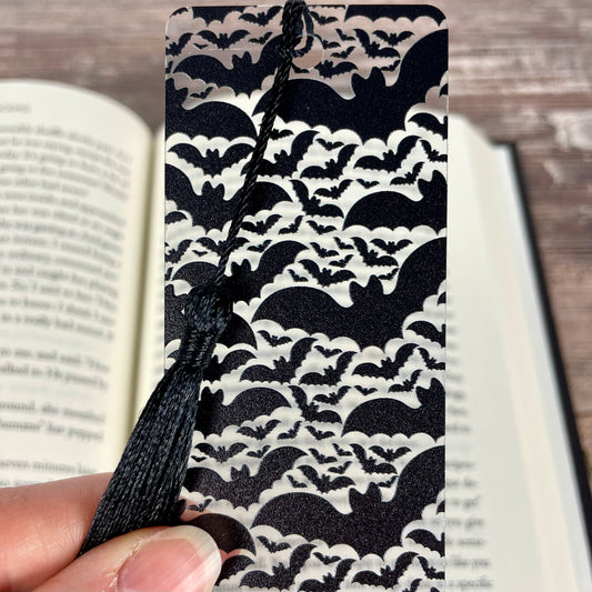 Bat Bookmark | Gothic Tassel Bookmark | Dark Academia | Book Lover Gift | Spooky Reading | Halloween Decor