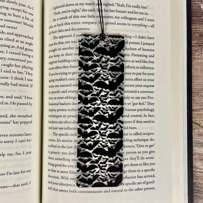 Bat Bookmark | Gothic Tassel Bookmark | Dark Academia | Book Lover Gift | Spooky Reading | Halloween Decor