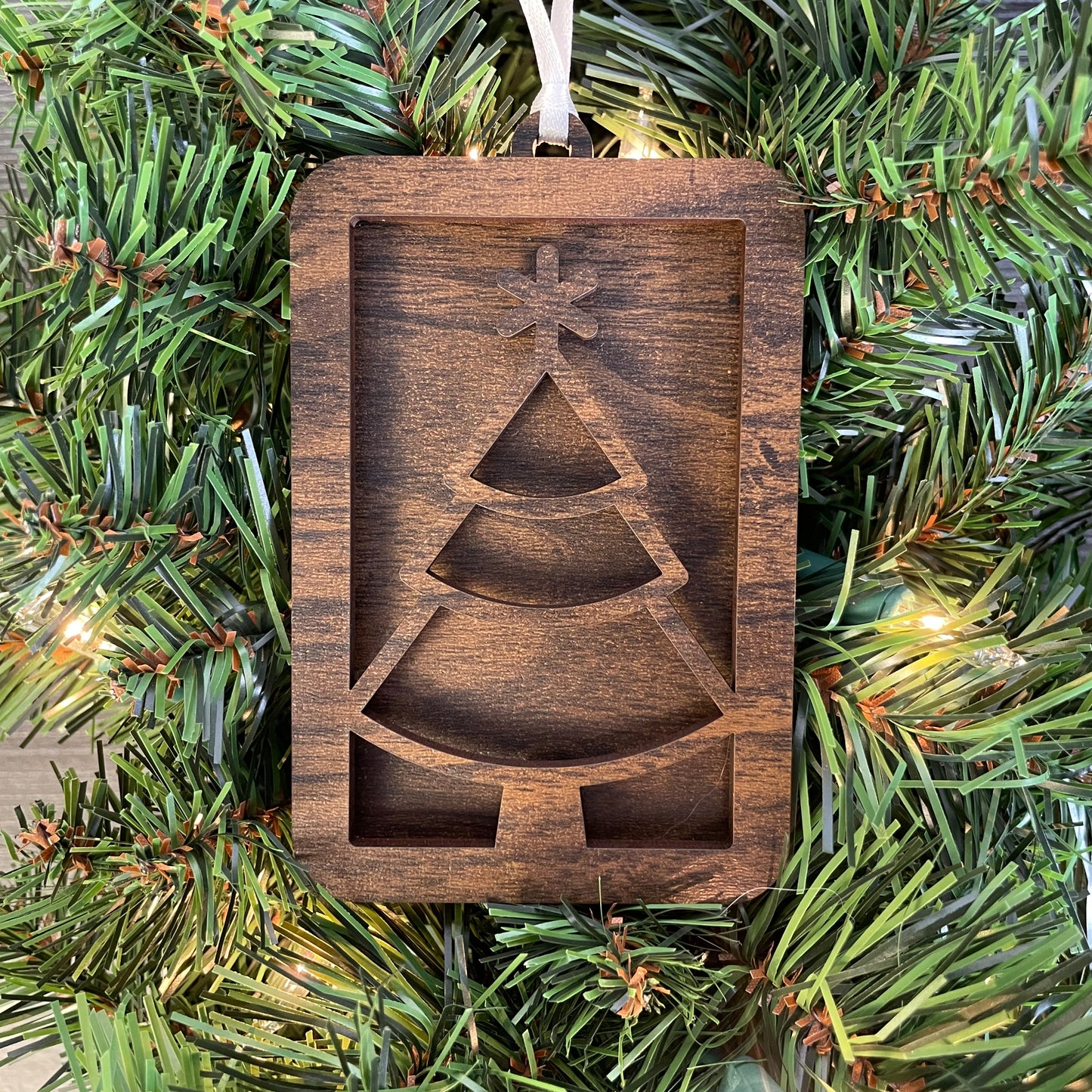 Christmas Ornament Gift Card Holder – Wooden Holiday Ornament for Gift Cards – Unique Stocking Stuffer, Teacher Gift, Secret Santa Idea