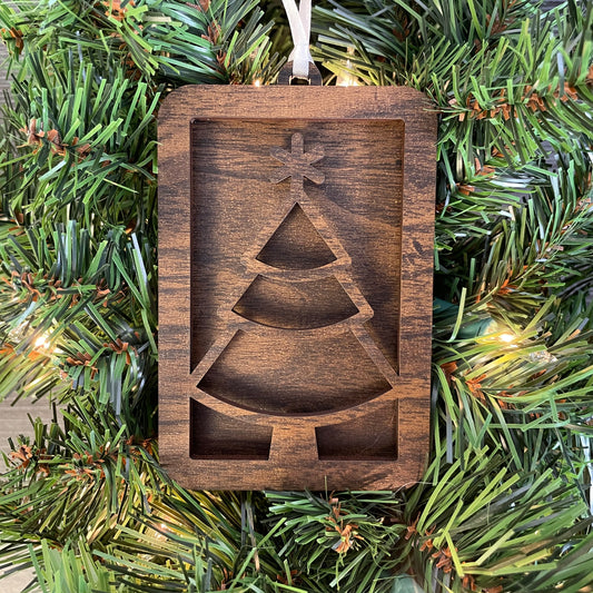 Christmas Ornament Gift Card Holder – Wooden Holiday Ornament for Gift Cards – Unique Stocking Stuffer, Teacher Gift, Secret Santa Idea