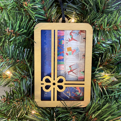 Christmas Ornament Gift Card Holder – Wooden Holiday Ornament for Gift Cards – Unique Stocking Stuffer, Teacher Gift, Secret Santa Idea