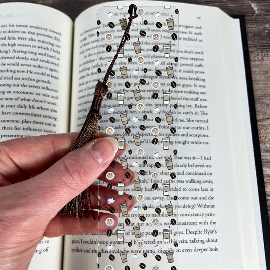 Coffee Bookmark – Coffee Lover Gift, Book Lover Gift, Cute Bookmark for Readers, Teachers, Students