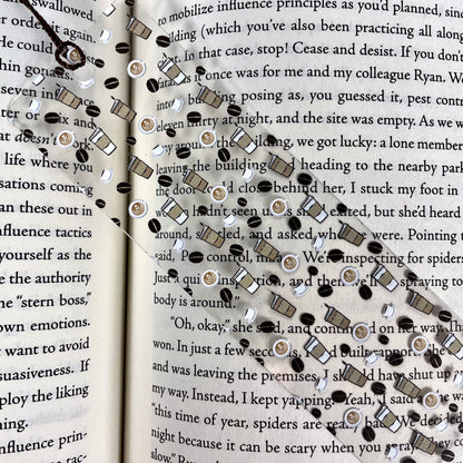 Coffee Bookmark – Coffee Lover Gift, Book Lover Gift, Cute Bookmark for Readers, Teachers, Students