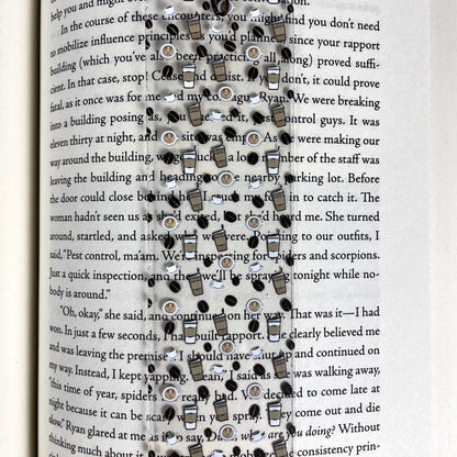 Coffee Bookmark – Coffee Lover Gift, Book Lover Gift, Cute Bookmark for Readers, Teachers, Students
