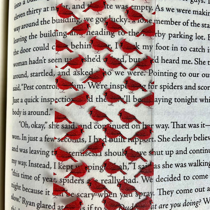 Cardinal Bookmark – Memorial Gift for Loss, Symbol of Comfort, Red Bird Bookmark for Bird Lovers, Nature Fans, or Sports Supporters