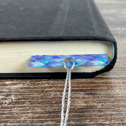 Mermaid Bookmark – Blue Mermaid Tail Gift for Girls, Ocean Aesthetic Bookmark, Fantasy Book Lover Gift, Beachy Reader Accessory
