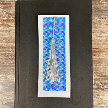 Mermaid Bookmark – Blue Mermaid Tail Gift for Girls, Ocean Aesthetic Bookmark, Fantasy Book Lover Gift, Beachy Reader Accessory
