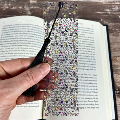 Wine & Cheese Bookmark – Gift for Wine Lovers, Book Club Bookmark, Hostess Gift Idea, Girls Night Accessory, Holiday Stocking Stuffer