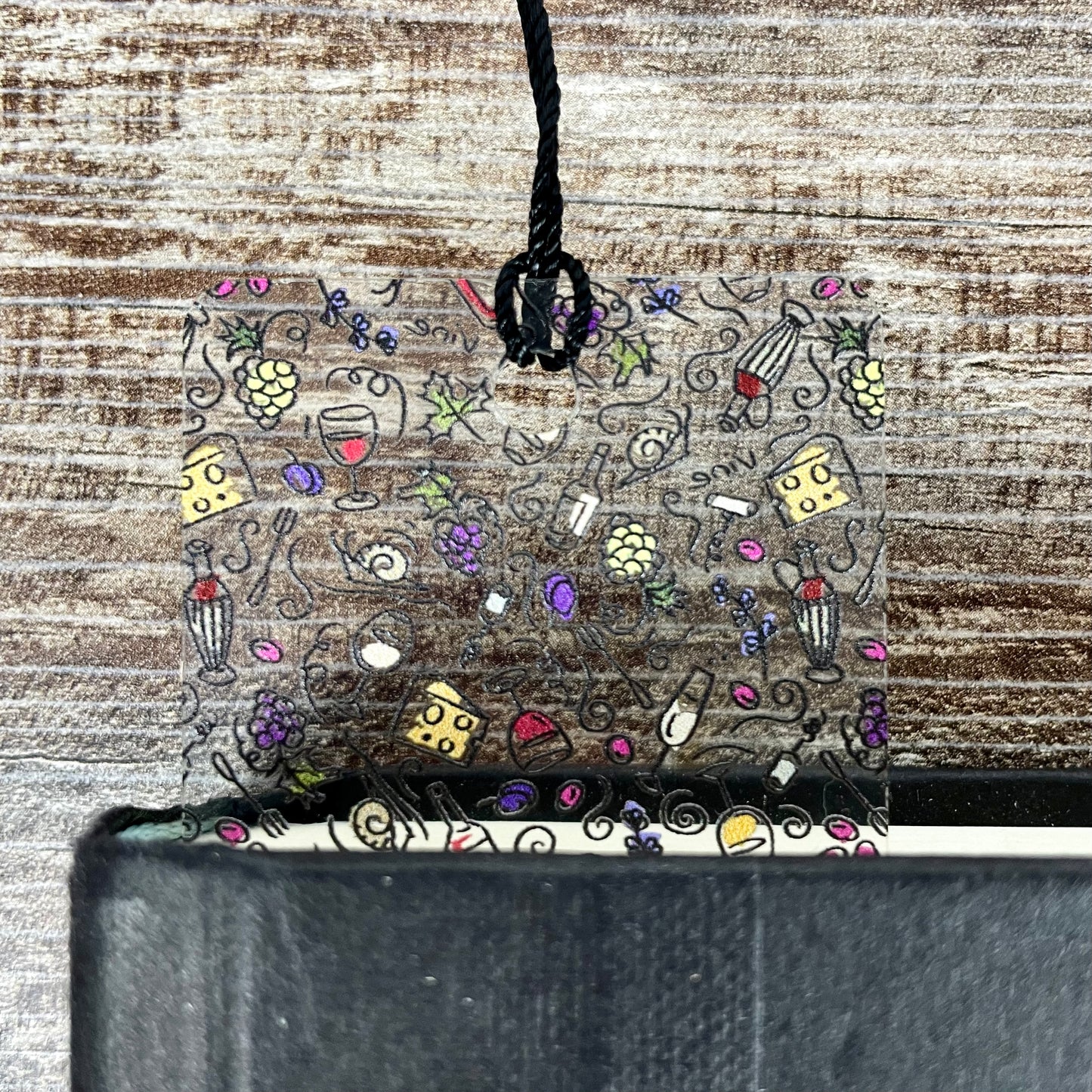 Wine & Cheese Bookmark – Gift for Wine Lovers, Book Club Bookmark, Hostess Gift Idea, Girls Night Accessory, Holiday Stocking Stuffer