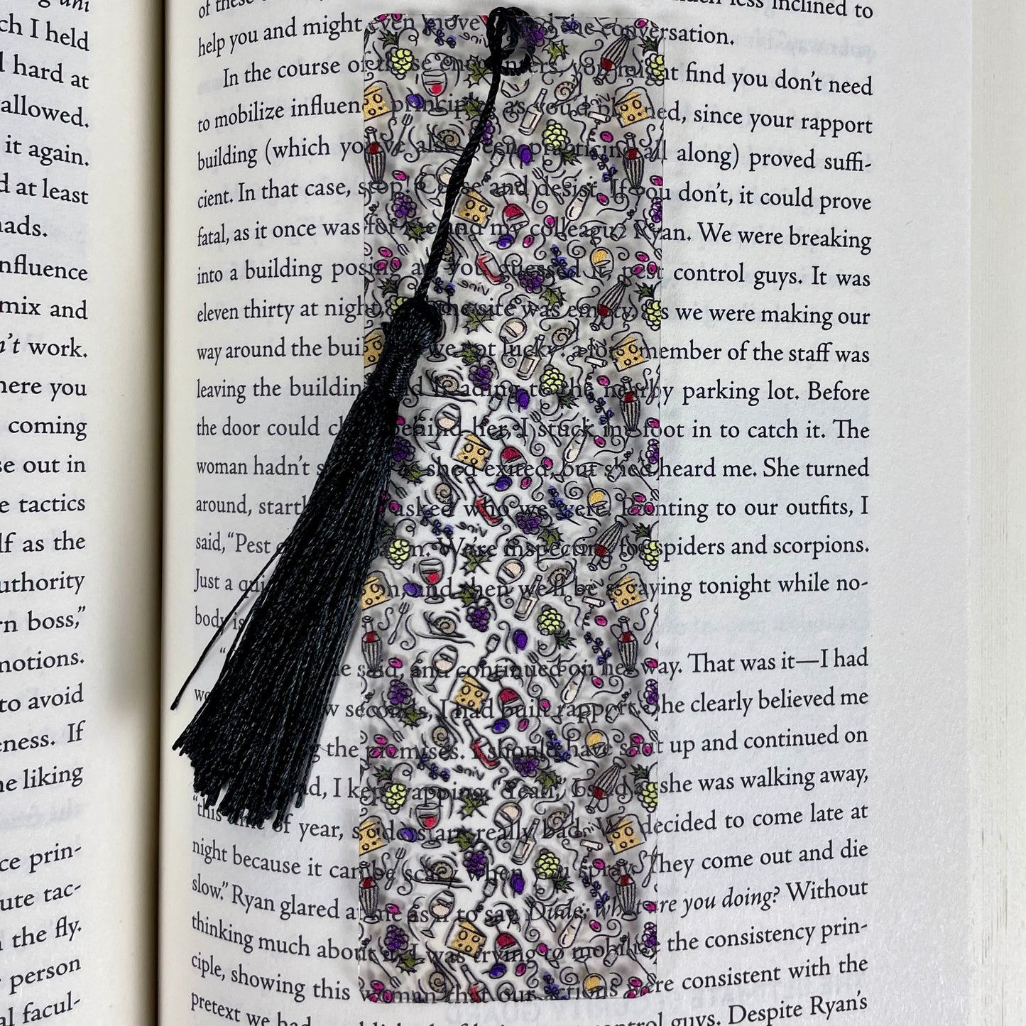 Wine & Cheese Bookmark – Gift for Wine Lovers, Book Club Bookmark, Hostess Gift Idea, Girls Night Accessory, Holiday Stocking Stuffer