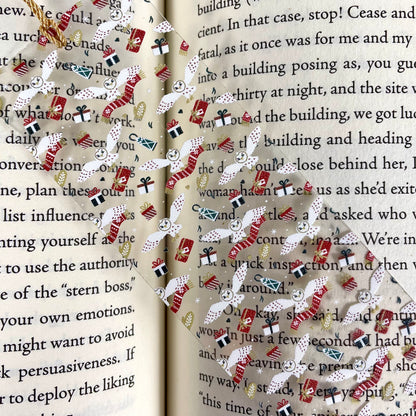 Whimsical Owl Bookmark – Wizard-Inspired Gift – Fantasy Bookmark for Readers – Bookish Gift – Magical Animal Bookmark