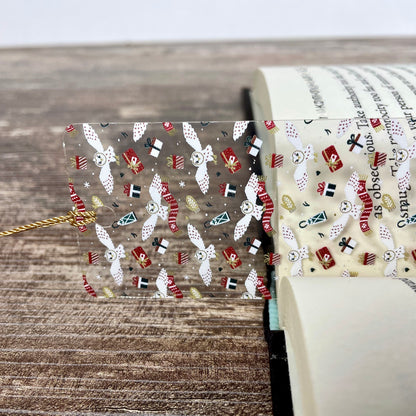 Whimsical Owl Bookmark – Wizard-Inspired Gift – Fantasy Bookmark for Readers – Bookish Gift – Magical Animal Bookmark