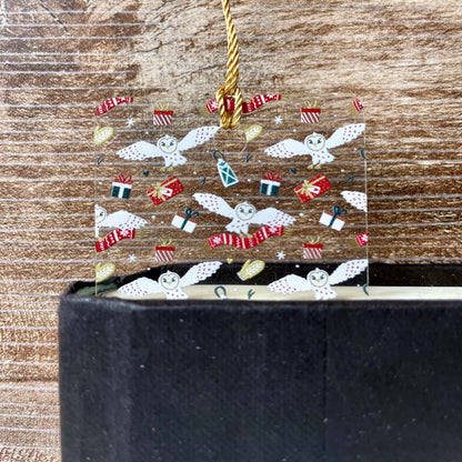 Whimsical Owl Bookmark – Wizard-Inspired Gift – Fantasy Bookmark for Readers – Bookish Gift – Magical Animal Bookmark