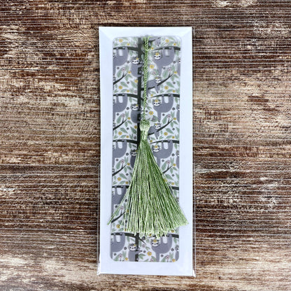 Floral Sloth Bookmark – Cute Animal Bookmark for Readers – Bookish Gift – Pastel Jungle Bookmark – Whimsical Sloth Gift