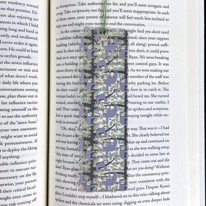 Floral Sloth Bookmark – Cute Animal Bookmark for Readers – Bookish Gift – Pastel Jungle Bookmark – Whimsical Sloth Gift