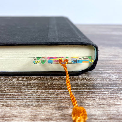 Camping Bookmark – Happy Camper Gift – Colorful Summer Bookmark for Readers – Nature Lover Gift – Outdoor Reading Accessory