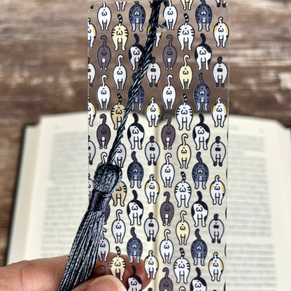 Funny Cat Butt Bookmark – Weird Gift for Cat Lovers, Bookworms, and Crazy Cat Ladies – Clear, Flexible, and Hilarious Bookmark