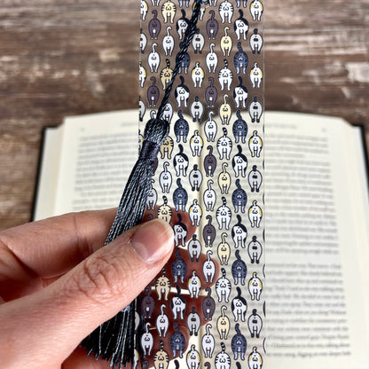 Funny Cat Butt Bookmark – Weird Gift for Cat Lovers, Bookworms, and Crazy Cat Ladies – Clear, Flexible, and Hilarious Bookmark