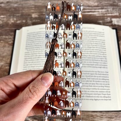 Funny Dog Butt Bookmark – Weird Gift for Dog Lovers, Bookworms, and Pet Parents – Clear, Durable, and Hilariously Cheeky