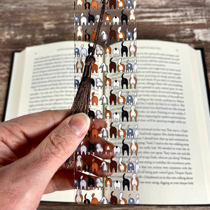 Funny Dog Butt Bookmark – Weird Gift for Dog Lovers, Bookworms, and Pet Parents – Clear, Durable, and Hilariously Cheeky