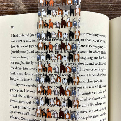 Funny Dog Butt Bookmark – Weird Gift for Dog Lovers, Bookworms, and Pet Parents – Clear, Durable, and Hilariously Cheeky