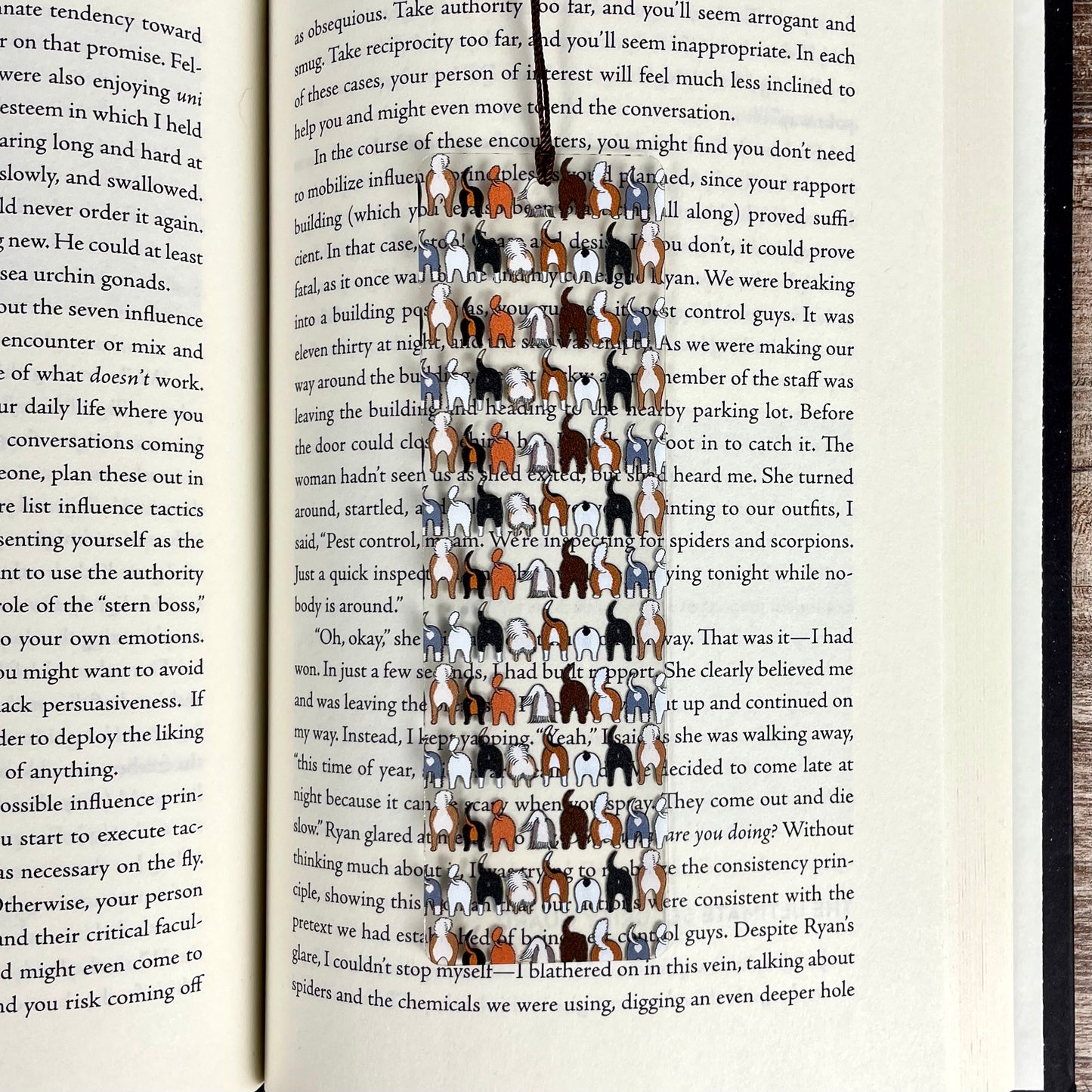 Funny Dog Butt Bookmark – Weird Gift for Dog Lovers, Bookworms, and Pet Parents – Clear, Durable, and Hilariously Cheeky