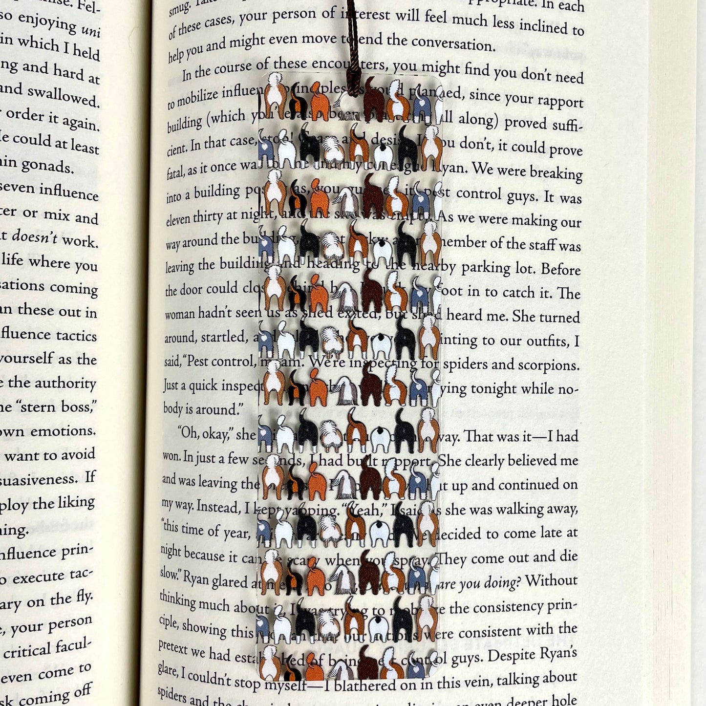 Funny Dog Butt Bookmark – Weird Gift for Dog Lovers, Bookworms, and Pet Parents – Clear, Durable, and Hilariously Cheeky