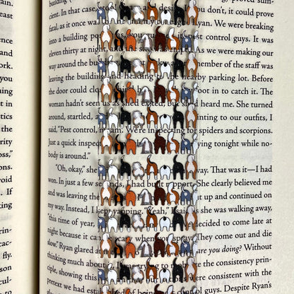 Funny Dog Butt Bookmark – Weird Gift for Dog Lovers, Bookworms, and Pet Parents – Clear, Durable, and Hilariously Cheeky